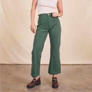 Big Bud Press Western Pants in Dark Emerald Green